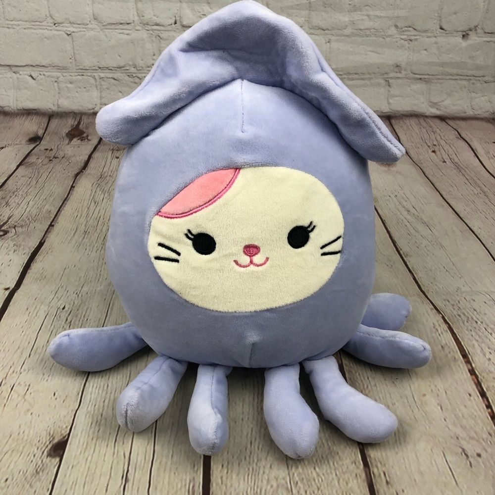 Squishmallow Squid Cat Costume 10"